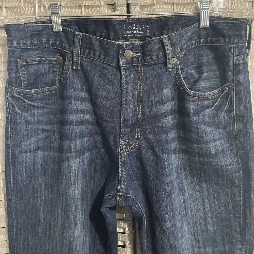 Lucky Brand 221 Original Straight Jeans Men’s Size 30X30 Medium Blue Wash Denim